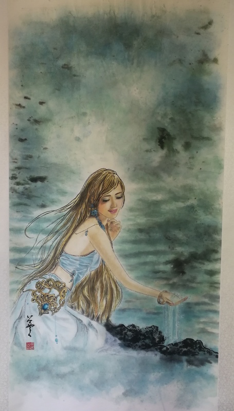 国画作品名称:美人鱼一20180804_103403.jpg